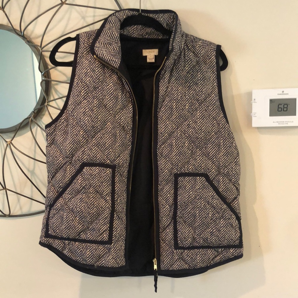 J. Crew Herringbone Vest. Like new condition.